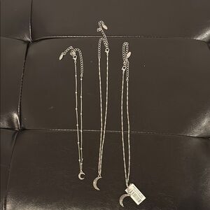Silver Moon and necklace set Ettika